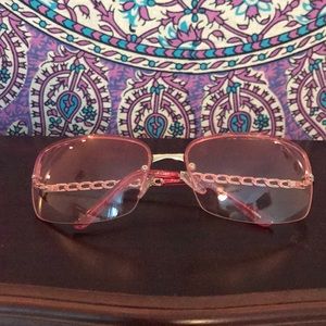 💞90’s style retro PINK glasses.